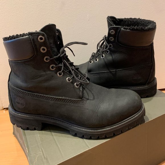 TIMBERLAND MEN'S 6-INCH BOOTS BLACK - Picture 2 of 3